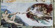 CERQUOZZI, Michelangelo The creation of Adam oil on canvas